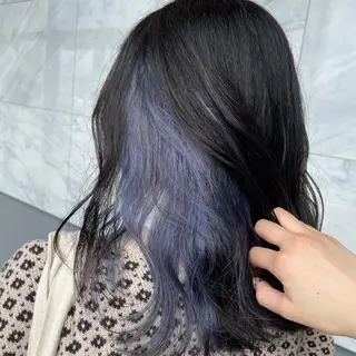 ミディアム カラー 茂木 結希のヘアスタイル