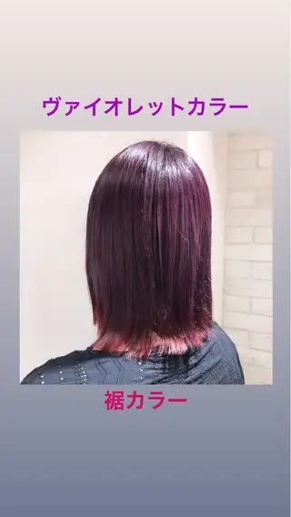 ミディアム カラー 金子 富士のヘアスタイル