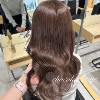 ロング カラー ヘアアレンジ ベージュ/グレージュ 🧸あやか/表参道のヘアスタイル