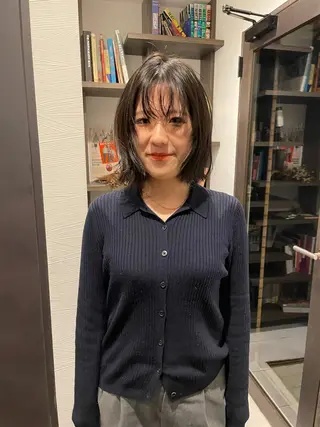 ミディアム カラー Fujita Neneのヘアスタイル