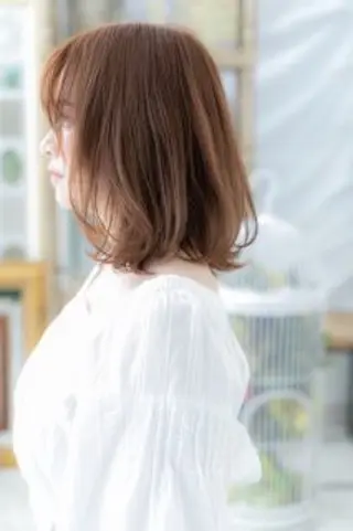 ミディアム 艶髪ストレート❇️ レイヤー❇️出町光流のヘアスタイル