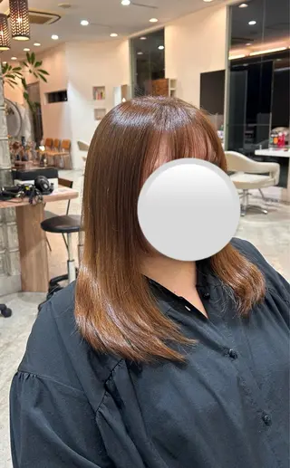 ロング 佐藤 優里のヘアスタイル
