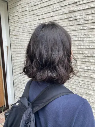ミディアム パーマ 大形 誉のヘアスタイル