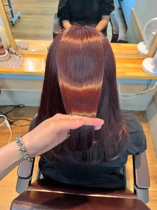 セミロング カラー 🫧ハイトーン/ ブリーチ🫧白石航汰のヘアスタイル