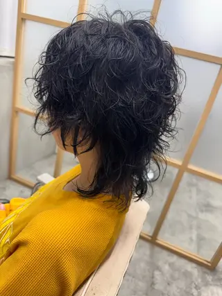 ミディアム カラー ヘアアレンジ S.BLOOM 川崎 翔哉のヘアスタイル