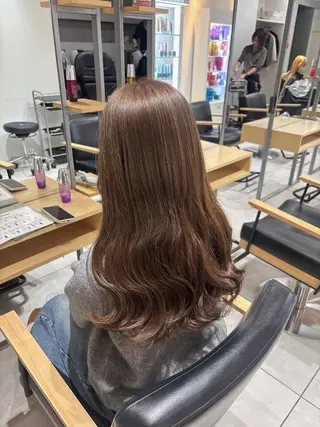 セミロング カラー ヘアアレンジ ベージュ/グレージュ 🧸あやか/表参道のヘアスタイル