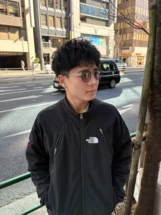 ショート パーマ メンズ 💈メンズ短髪特化 ✂︎伊藤大輝💈のヘアスタイル