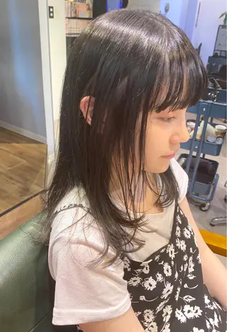 セミロング 山形酸性ストレート 古川✂︎のヘアスタイル