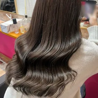 ロング カラー ヘアカラー&縮毛矯正 STAR☆RIVERのヘアスタイル