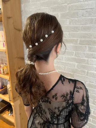ロング ヘアアレンジ Topstylist YUKIのヘアスタイル