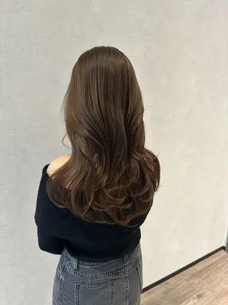 セミロング レイヤー/ハッシュ 渋谷/サッタのヘアスタイル