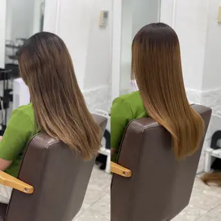 ロング 🧸縮毛矯正特化 金澤 彩香🎀のヘアスタイル