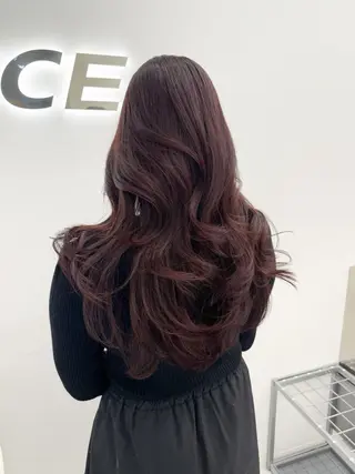 ロング カラー 🤍🥀韓流暖色レイ ヤー🥀🤍あやねのヘアスタイル