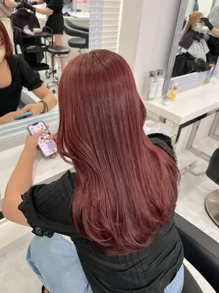 セミロング カラー パーマ ヘアアレンジ 💕トレンドうる艶髪 💕TUNE銀座のヘアスタイル