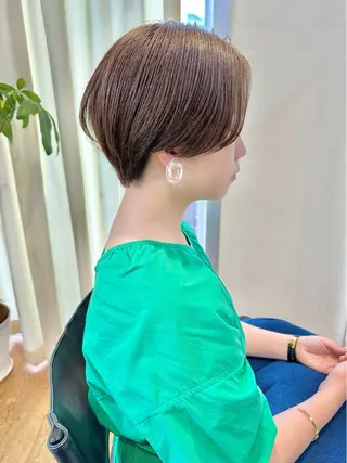 ショート ショート ボブ 梅田 木戸健人のヘアスタイル