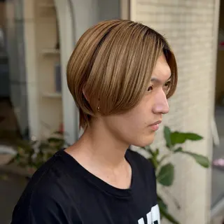 ショート カラー メンズ dogstar 加藤翔大のヘアスタイル