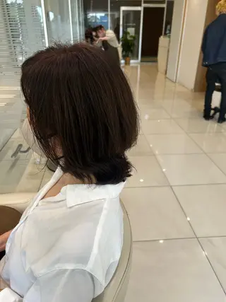 ミディアム 縮毛矯正&髪質改善 西野のヘアスタイル