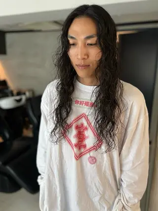 ロング パーマ メンズ 優作 〜圧倒的信頼〜のヘアスタイル