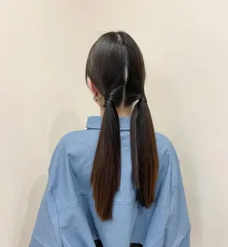ロング ヘアアレンジ ワタナベ リリコのヘアスタイル