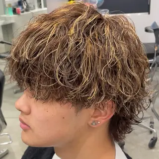 ミディアム カラー ヘアアレンジ メンズ fifth 石川 凪のヘアスタイル