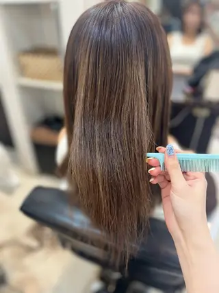 ミディアム カラー 🍒 SANA🍒のヘアスタイル