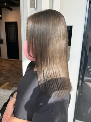 ロング カラー ヘアカラー&縮毛矯正 STAR☆RIVERのヘアスタイル