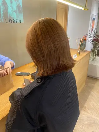 カラー レイヤーカット🍏 オリーブ/ののかのヘアスタイル