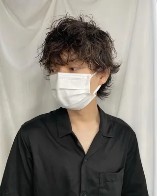 メンズ 早瀬裕之 パーマのヘアスタイル