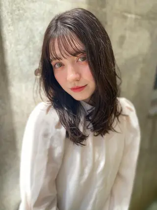 ミディアム 艶美髪マスター 店長✂︎YUKKEのヘアスタイル