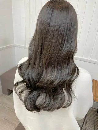 セミロング ヘアアレンジ パーマ カラー 【ヘアケア特化型】 newi天王寺のヘアスタイル