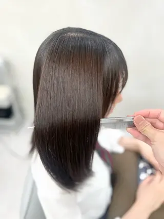 ミディアム パーマ 【くせ毛さんのお悩み 解決🍀】栗橋のヘアスタイル