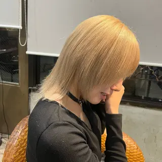 ミディアム カラー 赤みゼロ/透明感 カラー🌿KANTAのヘアスタイル
