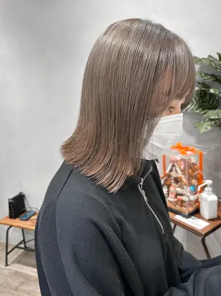 ショート カラー 艶透明感カラー/ ルーズパーマ/田中のヘアスタイル