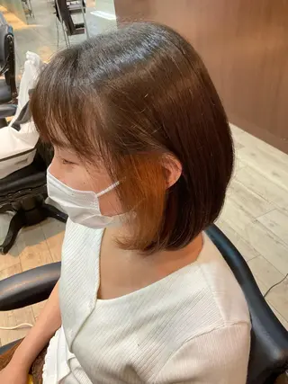 ショート カラー 馬場 美希のヘアスタイル