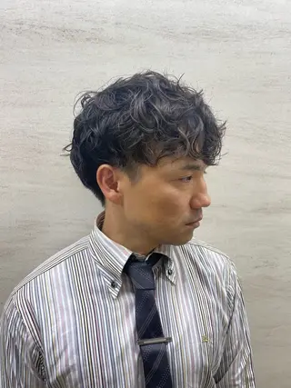パーマ メンズ 三瓶まい  メンズ/ レディースカット✂️のヘアスタイル