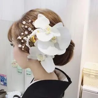 セミロング ヘアアレンジ 《カメレオン》 西田美輝のヘアスタイル