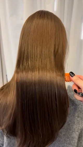 ロング パーマ 庄内/髪質改善 ハナキ モエのヘアスタイル