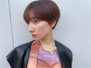 ショート レイヤー暖色カラー 池袋Yamamotoのヘアスタイル