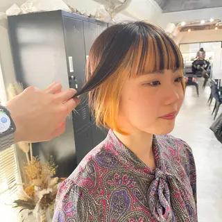 ショート カラー パーマ ヘアアレンジ メンズ キッズ ネイル マツエク・マツパ 大人スタイル 太田のヘアスタイル