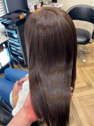 ロング 鎌取/透明感カラー /ボブ/顔まわりのヘアスタイル