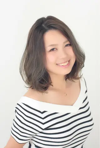 ミディアム 奥田 真二のヘアスタイル