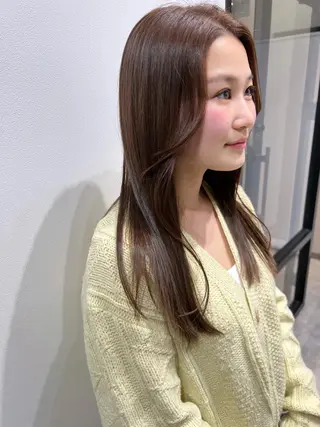 ロング カラー 縮毛矯正×髪質改善 店長　DAITOのヘアスタイル