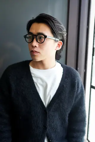 ミディアム メンズ 千葉 慎也のヘアスタイル