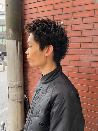 ショート パーマ メンズ 【柏メンズパーマ職人 】店長　KAZUMAのヘアスタイル