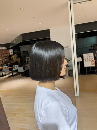 ミディアム マンツーマン 縮毛矯正/マユコのヘアスタイル