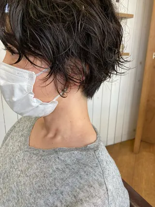 ショート パーマ Hareru 豊田 修廣のヘアスタイル