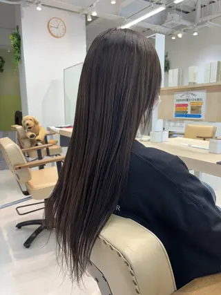 ロング ニュアンスパーマ/ フェザー/マッシュのヘアスタイル