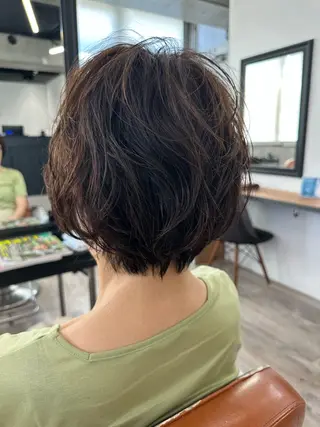 ショート パーマ 川口髪質改善ウルトワ 🌈毛島健樹🌈のヘアスタイル