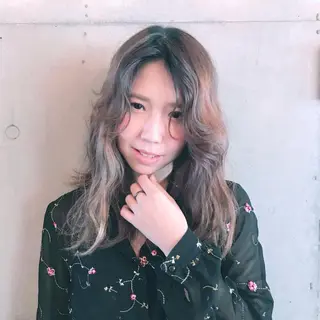 セミロング カラー パーマ ヘアアレンジ タナハラ クミコのその他イメージ