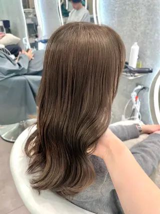 セミロング 大宮🤍縮毛矯正 レイヤー🪽なるのヘアスタイル